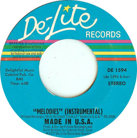 Made In USA : Melodies (7")
