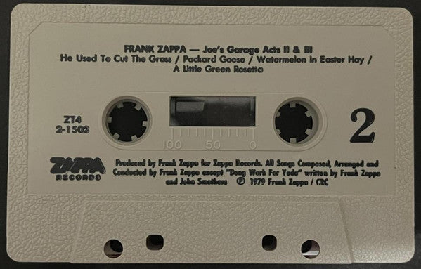 Frank Zappa : Joe's Garage Acts II & III (Cass, Album, Club)