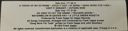 Frank Zappa : Joe's Garage Acts II & III (Cass, Album, Club)