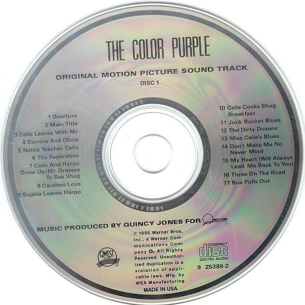 Quincy Jones : The Color Purple (Original Motion Picture Sound Track) (2xCD, Album)