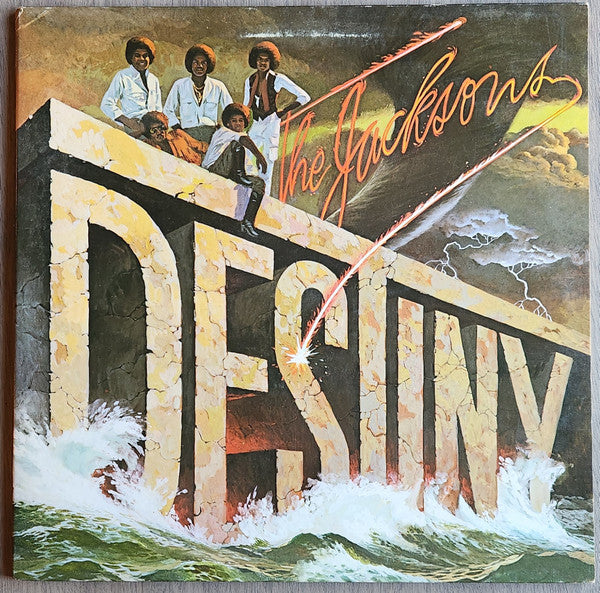 The Jacksons : Destiny (LP, Album, RP, Pit)