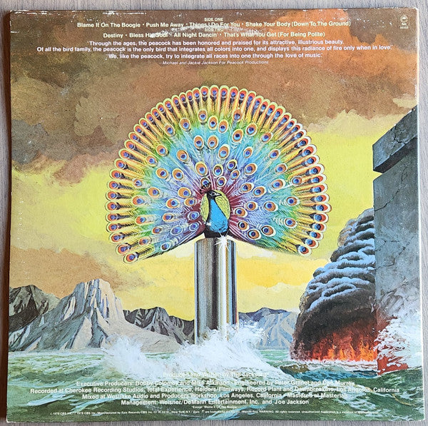 The Jacksons : Destiny (LP, Album, RP, Pit)