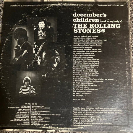 The Rolling Stones : December's Children (And Everybody's) (LP, Album, Mono)