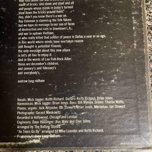 The Rolling Stones : December's Children (And Everybody's) (LP, Album, Mono)