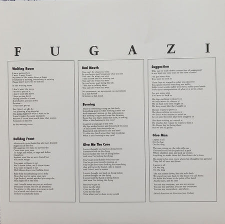 Fugazi : Fugazi (12", EP, RE, RP, Red)