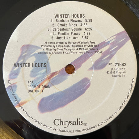 Winter Hours : Winter Hours (LP, Album, Promo)