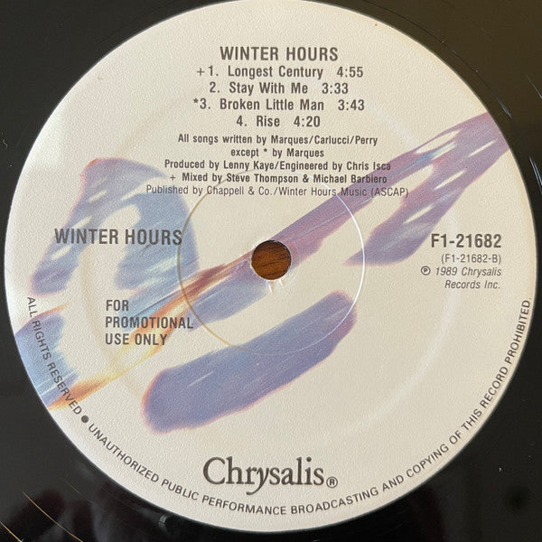 Winter Hours : Winter Hours (LP, Album, Promo)