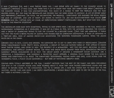 Leif Elggren : Arranging For An Opening Of A Teleport To Shangri-La (CD, Album)