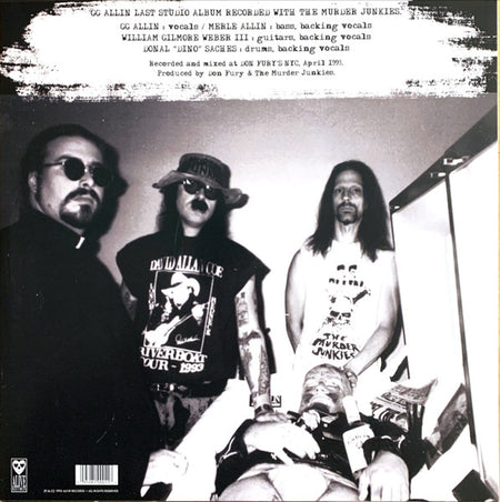 GG Allin & The Murder Junkies : Brutality & Bloodshed For All (LP, Album, RE, Ora)