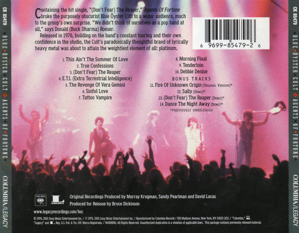 Blue Öyster Cult : Agents Of Fortune (CD, Album, RE, RM)
