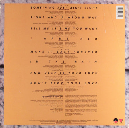 Keith Sweat : Make It Last Forever (LP, Album)