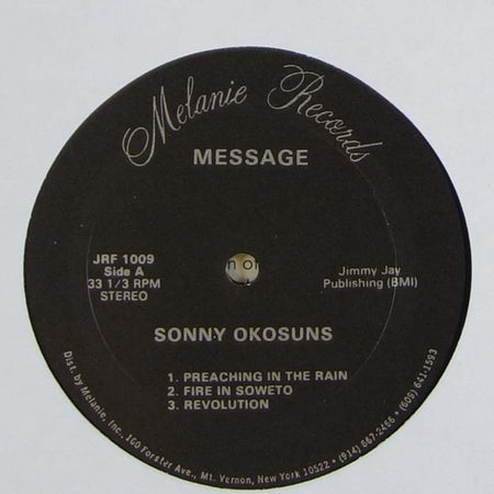Sonny Okosun : Message (LP)