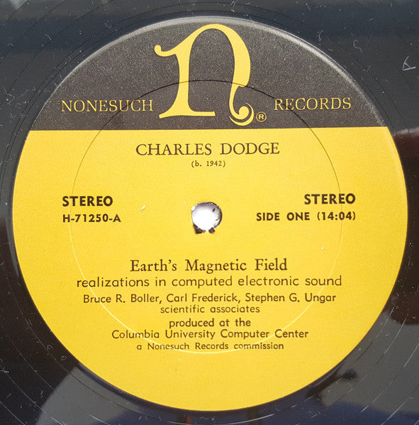 Charles Dodge : Earth's Magnetic Field (LP)