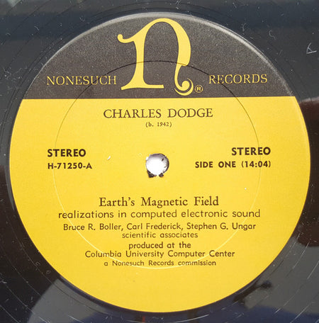 Charles Dodge : Earth's Magnetic Field (LP)