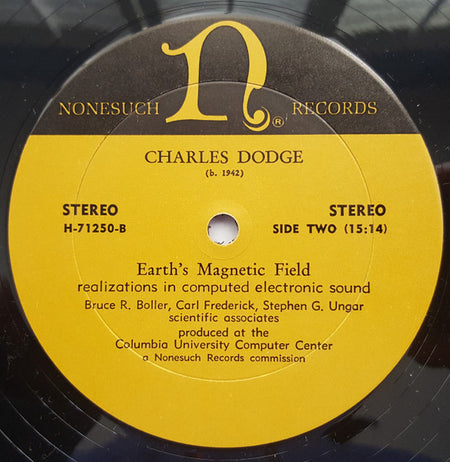 Charles Dodge : Earth's Magnetic Field (LP)
