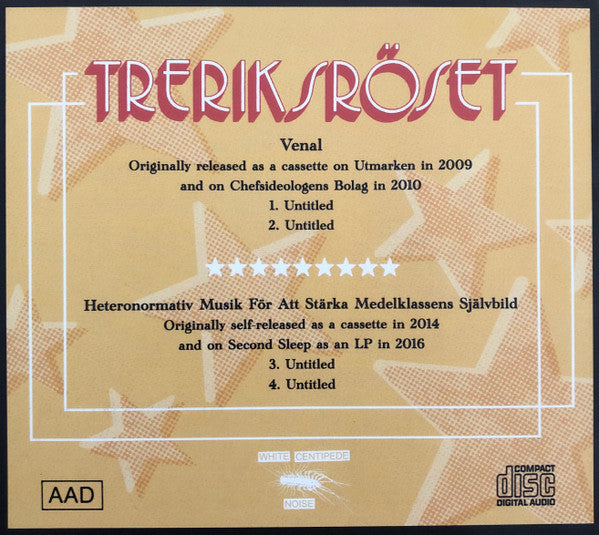 Treriksröset : Venal / Heteronormativ Musik För Att Stärka Medelklassens Självbild (CD, Comp, RM)