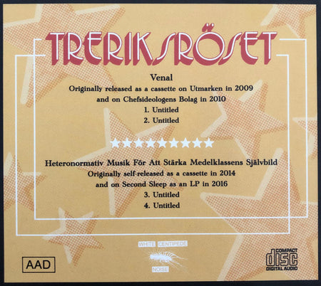 Treriksröset : Venal / Heteronormativ Musik För Att Stärka Medelklassens Självbild (CD, Comp, RM)
