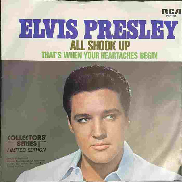 Elvis Presley : All Shook Up (7", Single, Mono, Ltd, RE, Ind)