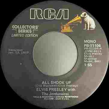 Elvis Presley : All Shook Up (7", Single, Mono, Ltd, RE, Ind)
