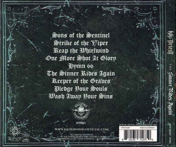 KK's Priest : The Sinner Rides Again (CD, Album, Dig)