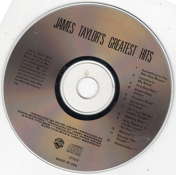 James Taylor (2) : Greatest Hits (CD, Comp, RE)