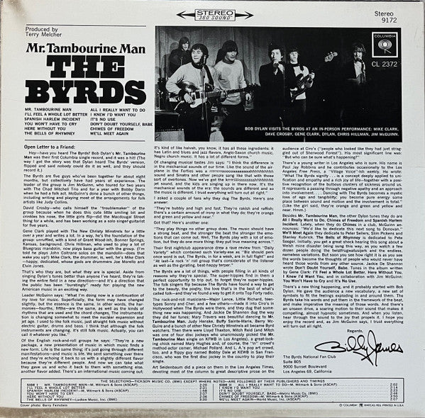 The Byrds : Mr. Tambourine Man (LP, Album, RE, Car)