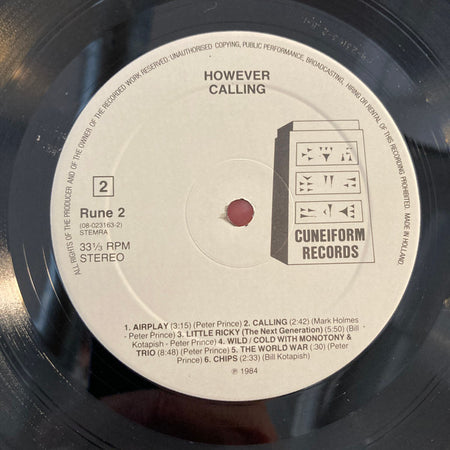 However : Calling (LP, Album)