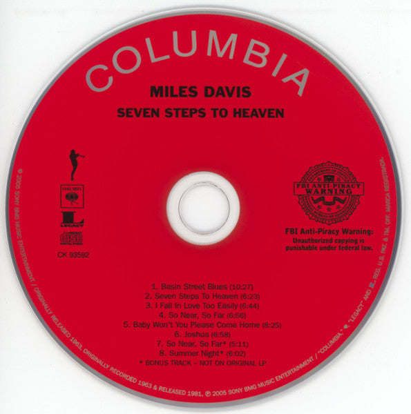 Miles Davis : Seven Steps To Heaven (CD, Album, RE, Arv)