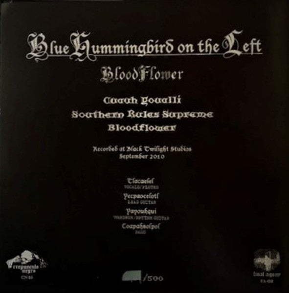 Blue Hummingbird On The Left : BloodFlower (7", Ltd, Num)