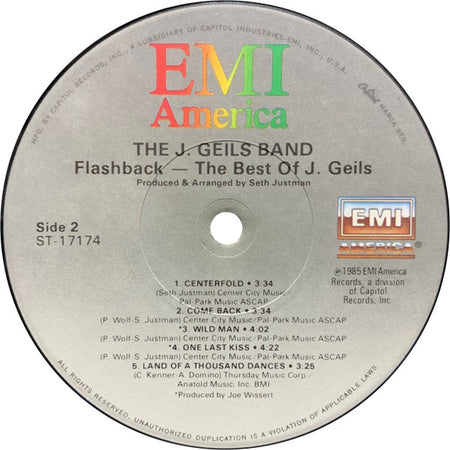The J. Geils Band : Flashback - The Best Of J. Geils Band (LP, Comp, Jac)
