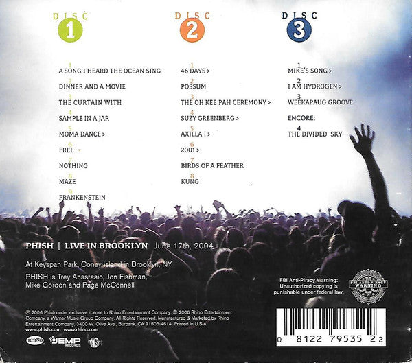 Phish : Live In Brooklyn (3xCD, Album)