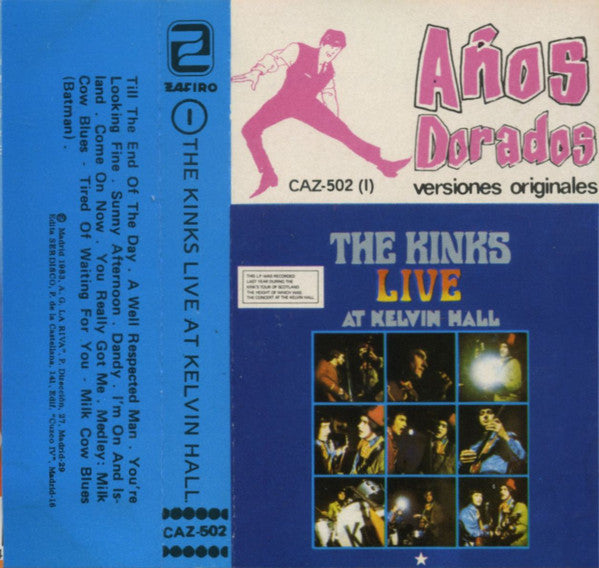 The Kinks : Live At Kelvin Hall (Cass, RE)