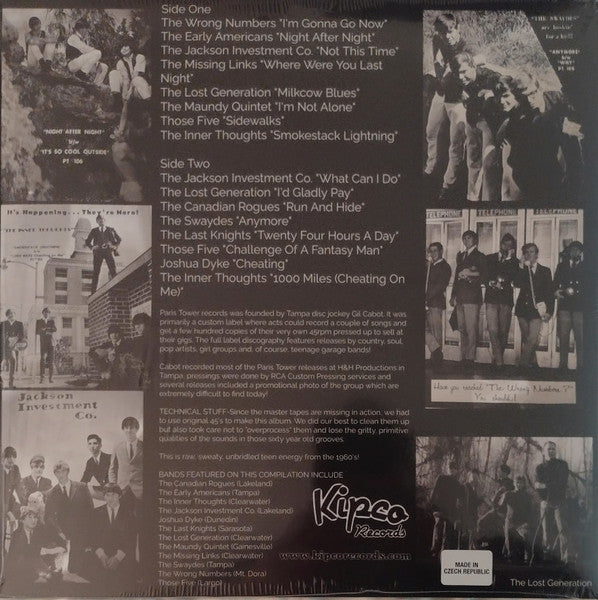 Various : The Best Of Paris Tower (16 Crunchin' 60's Garage Tracks From Tampa's Legendary Label!) (LP, Comp, Ltd, Blu)