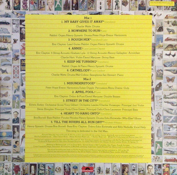 Pete Townshend, Ronnie Lane : Rough Mix (LP, Album, RE, Non)