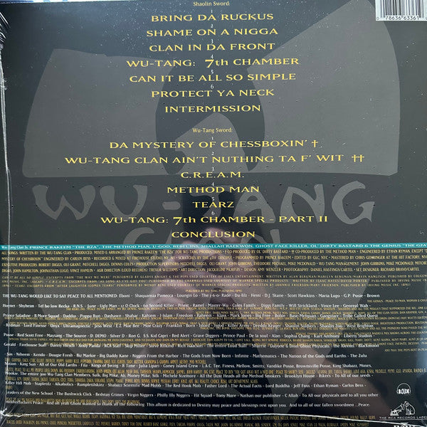 Wu-Tang Clan : Enter The Wu-Tang (36 Chambers) (LP, Album, RE, Van)