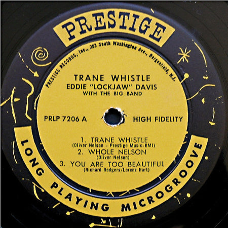 Eddie "Lockjaw" Davis Big Band : Trane Whistle (LP, Mono)