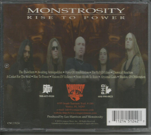 Monstrosity : Rise To Power (CD, Album)