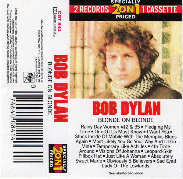 Bob Dylan : Blonde On Blonde (Cass, Album, RE, Dol)