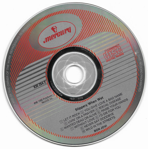 Bon Jovi : Slippery When Wet (CD, Album, RE)