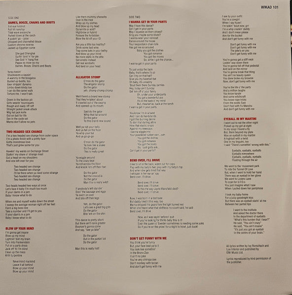 The Cramps : Look Mom No Head! (LP, Album, RE)