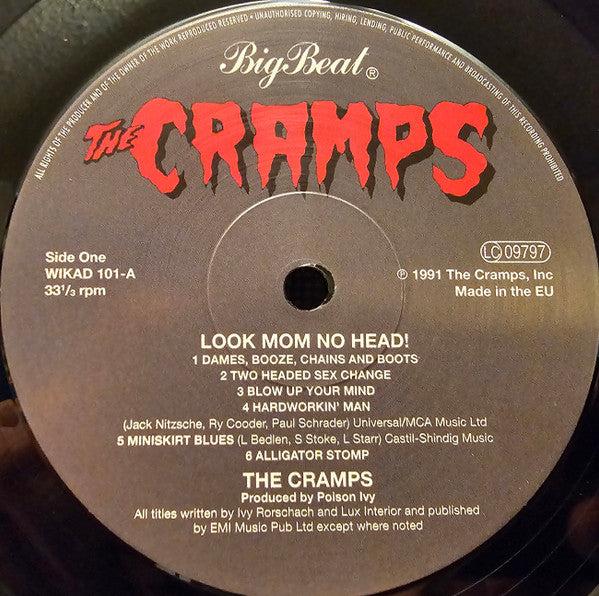 The Cramps : Look Mom No Head! (LP, Album, RE)