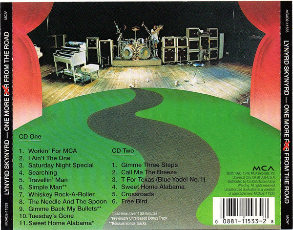 Lynyrd Skynyrd : One More From The Road (2xCD, Album, RE, RM)
