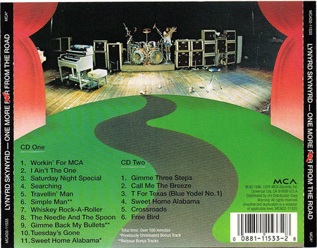 Lynyrd Skynyrd : One More From The Road (2xCD, Album, RE, RM)