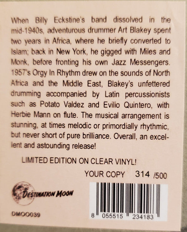 Art Blakey : Orgy In Rhythm - Volume One (LP, Ltd, Num, RE, Cle)