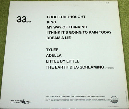 UB40 : The Singles Album (LP, Album, Comp)