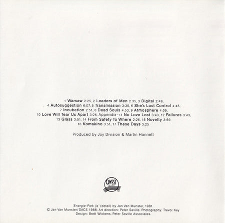 Joy Division : Substance (CD, Comp, RE, RP, WEA)
