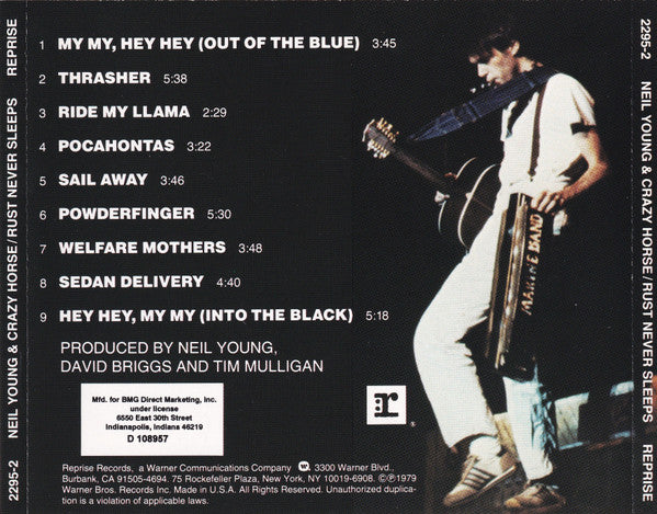 Neil Young & Crazy Horse : Rust Never Sleeps (CD, Album, Club, RE, BMG)