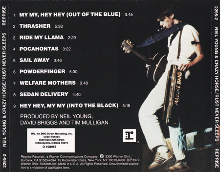 Neil Young & Crazy Horse : Rust Never Sleeps (CD, Album, Club, RE, BMG)