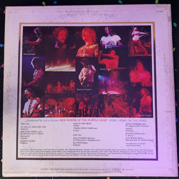 New Riders Of The Purple Sage : Home, Home On The Road (LP, Album)