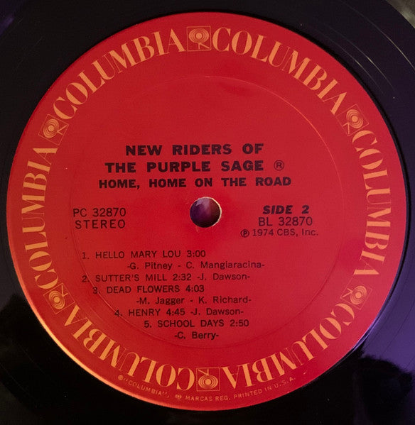 New Riders Of The Purple Sage : Home, Home On The Road (LP, Album)